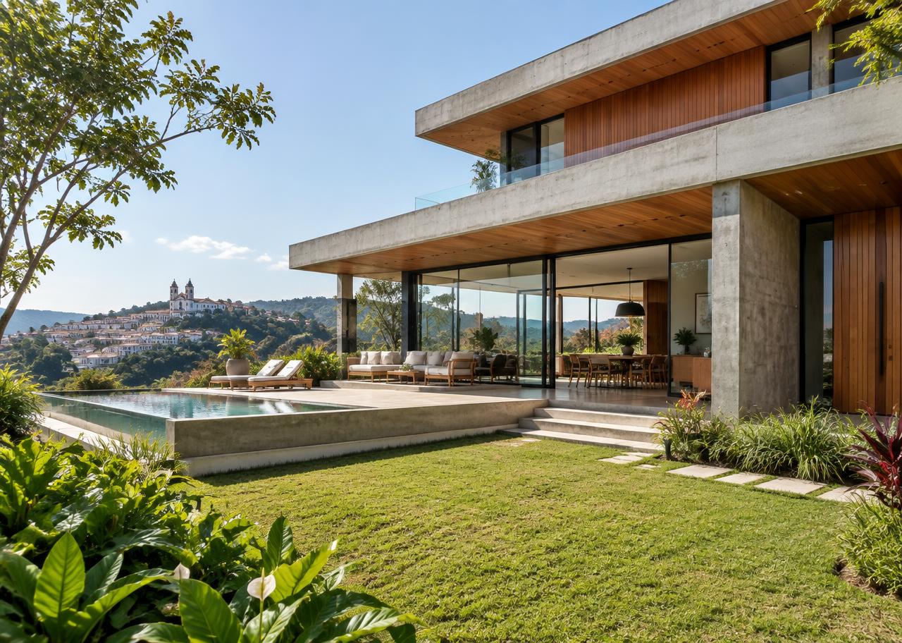 Residência contemporânea em São João del Rei